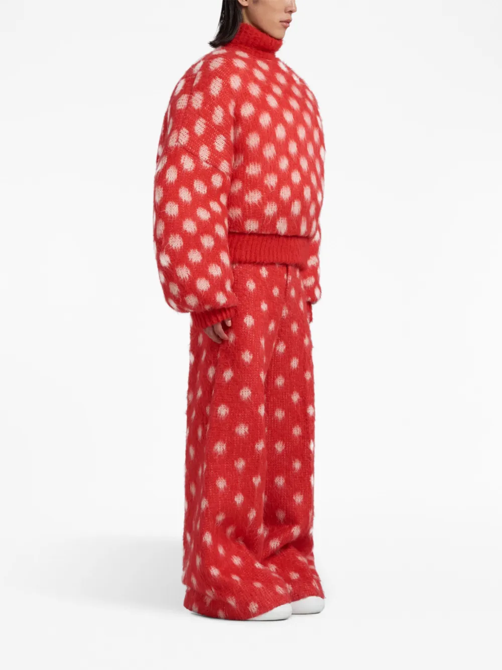 Marni Broek met stippen Rood