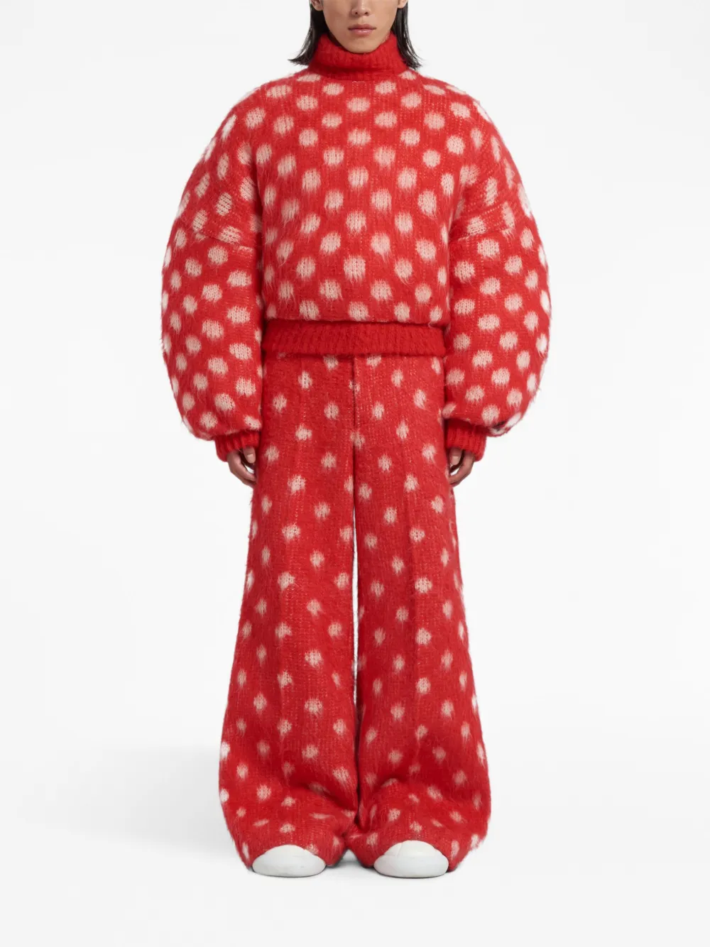Marni Broek met stippen - Rood
