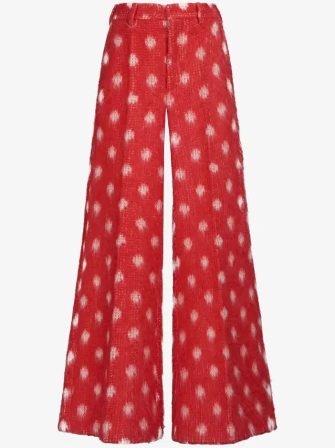 Marni polka dot-print wide-leg trousers