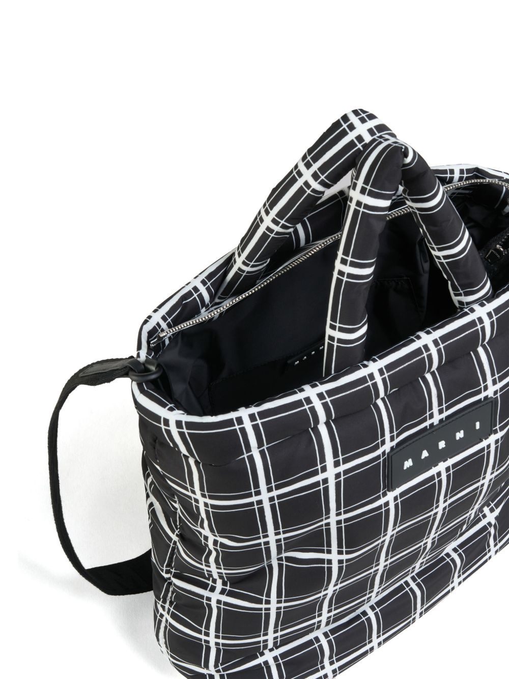 Marni Puff checked tote bag Women