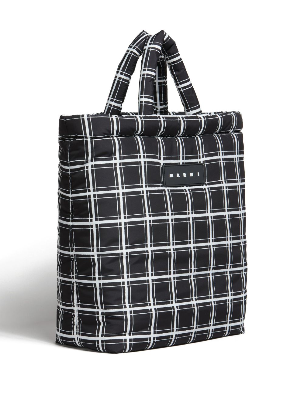 Cheap Marni Puff checked tote bag Women