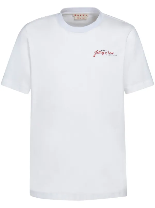 MARNI ホワイト Wordsearch Flower Tシャツ Word Search flower T-shirt | MARNI | Marni | Simons