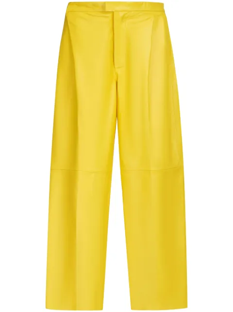 Marni tailored leather trousers