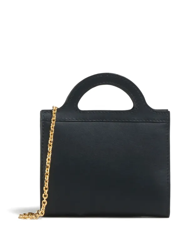 ショルダーバッグ・ポシェット MARNI TROPICALIA LEATHER WALLET WITH CHAIN STRAP Brown leather Tropicalia wallet with chain strap | Marni