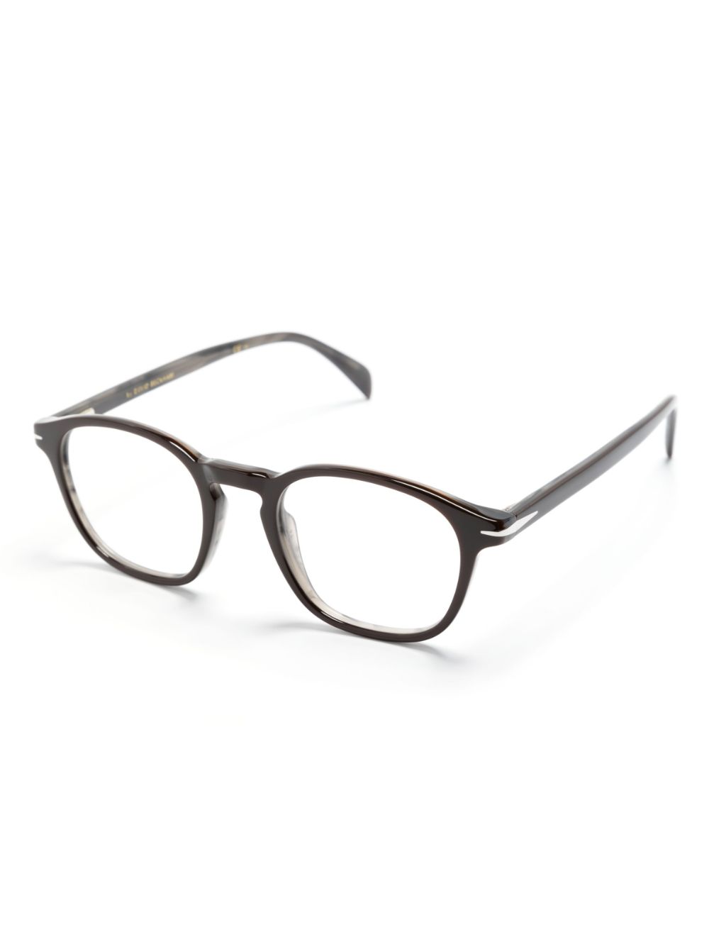 Eyewear by David Beckham Bril met rechthoekig montuur - Bruin