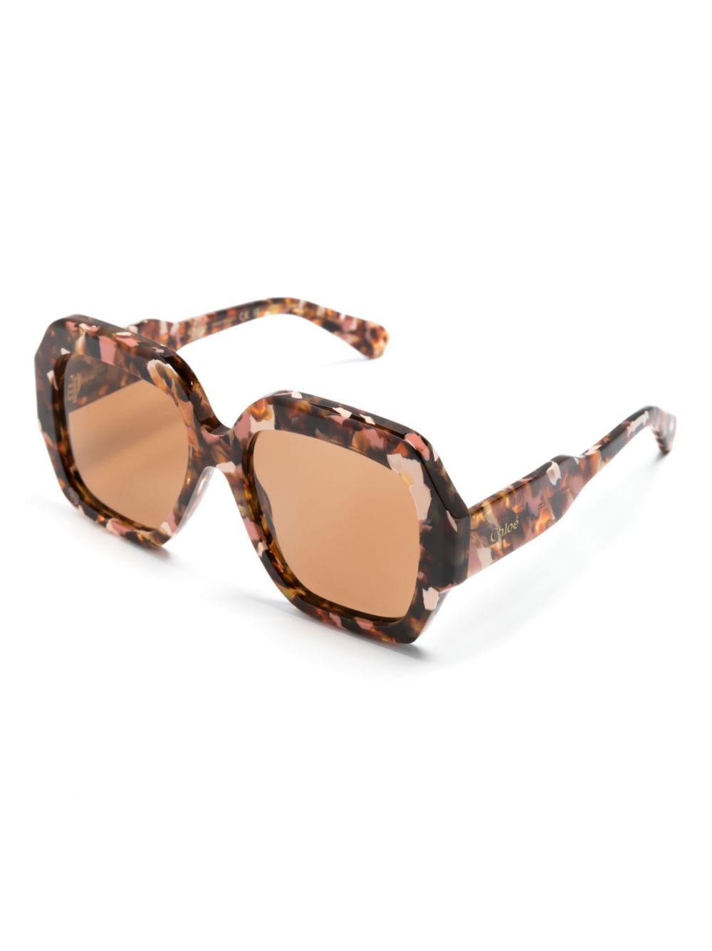 Chloé Eyewear Gayia square-frame sunglasses - Bruin