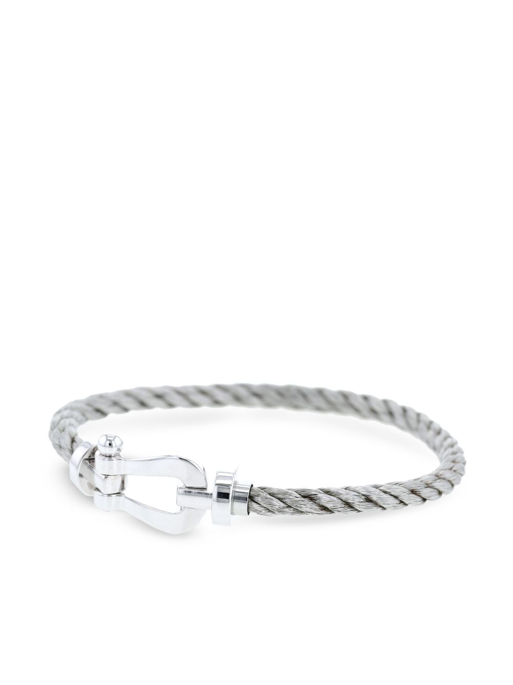Fred 2020s white gold and stainless steel bracelet - Zilver