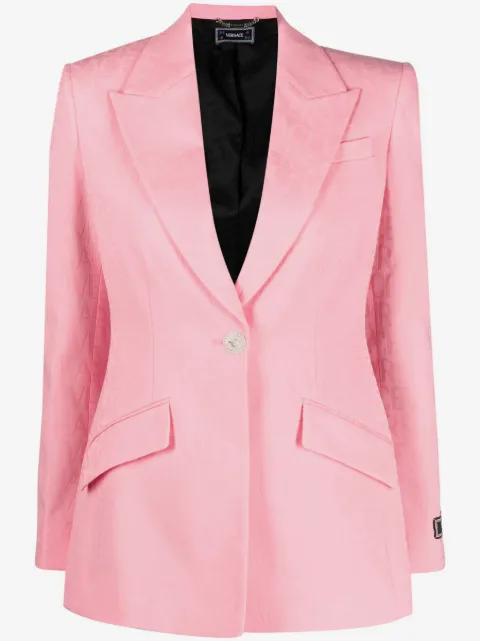 Versace Allover-jacquard wool blazer