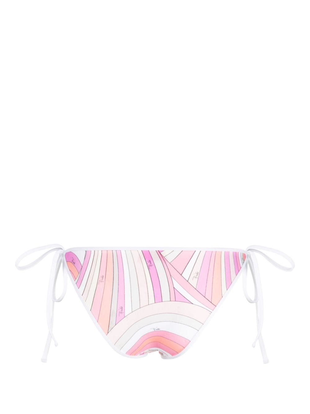 PUCCI graphic-print tie-fastening bikini bottoms - Roze