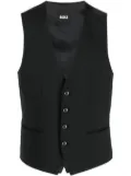 BOSS adjustable cotton-blend waistcoat - Black
