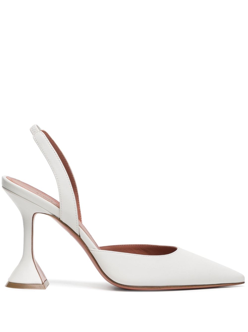 Amina Muaddi Holli 100mm Slingback Pumps - Farfetch