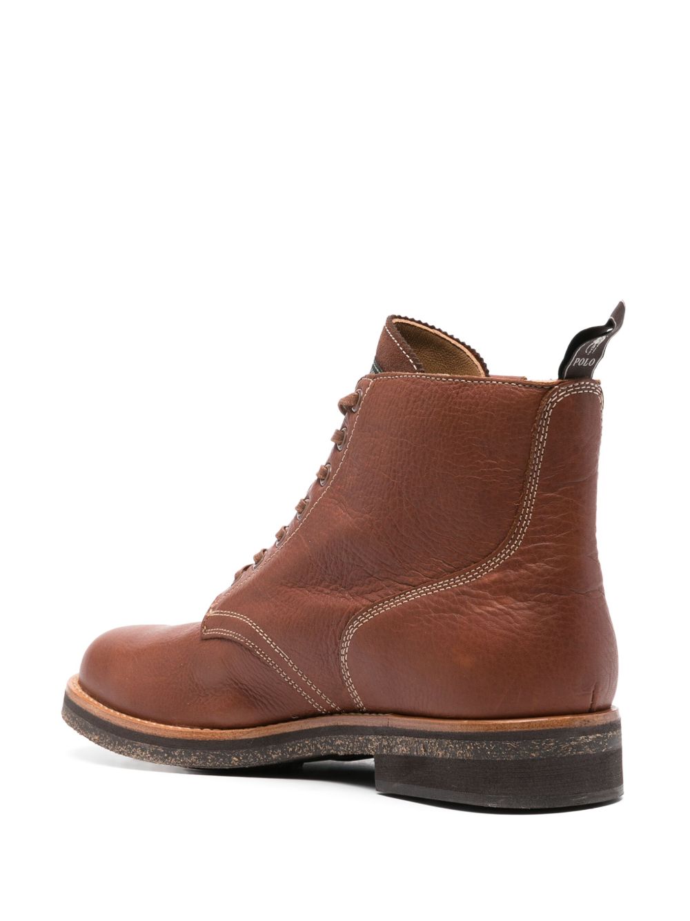 Where to buy Polo Ralph Lauren grained-texture leather ankle boots Men