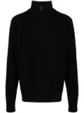 The Elder Statesman half-zip cashmere jumper - Black