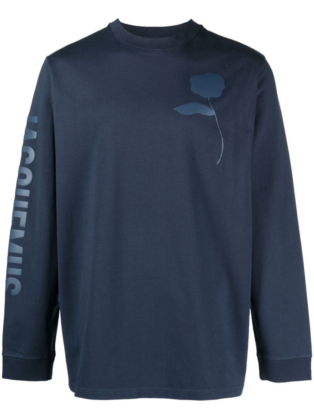 Jacquemus Sweater met roosprint Blauw