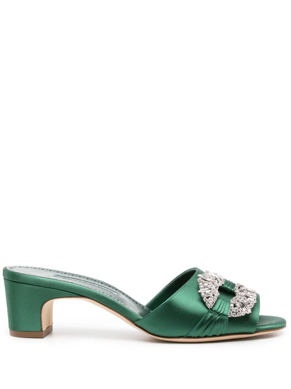 MANOLO BLAHNIK PRIMAP 50MM SATIN MULES