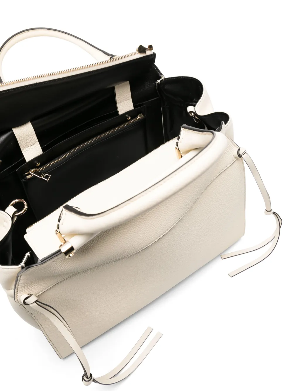 Chloé Steph leren shopper Wit