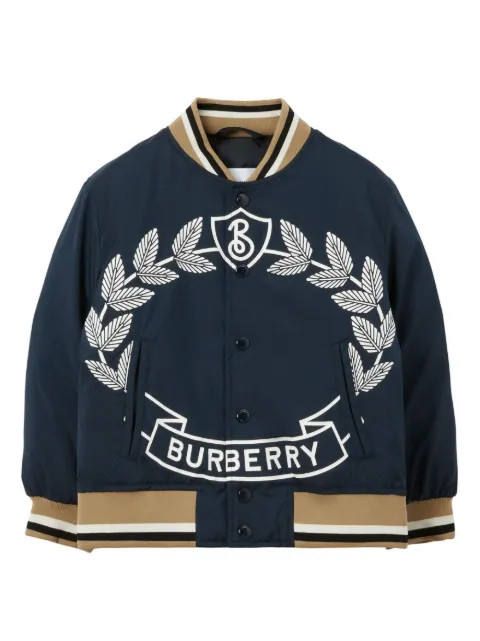 Burberry Kids Bomberjack met print