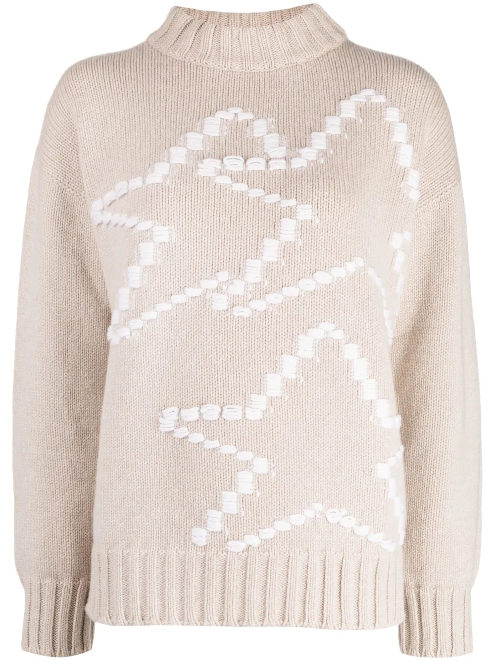 Lorena Antoniazzi star-print knitted jumper