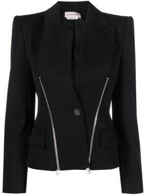 Alexander McQueen Houndstooth Single Breasted Blazer women - Glamood Outlet