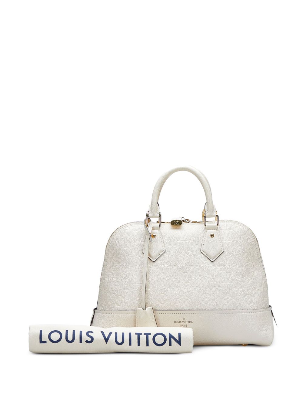 White Louis Vuitton Monogram Empreinte Neo Alma PM Satchel