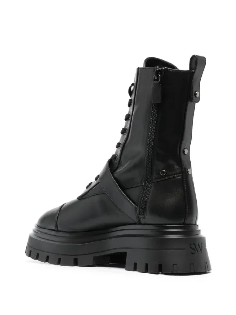 Stuart Weitzman Maverick Bedford Moto leather boots SF022MAVERICKBEDFORDBOOTIESMO - 2