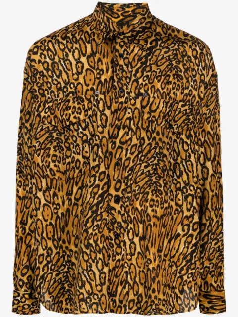 Moschino Camicia leopardata