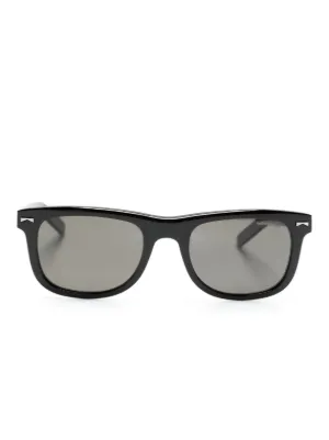 Zegna スクエアフレーム サングラス | ブラック | FARFETCH JP