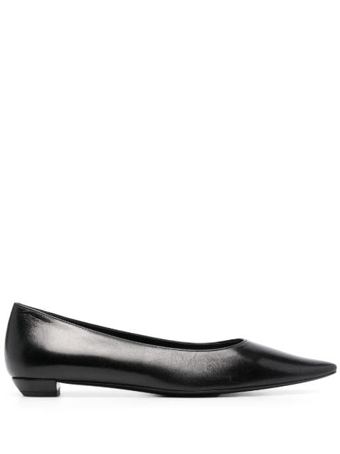 The Row Claudette leather ballerinas