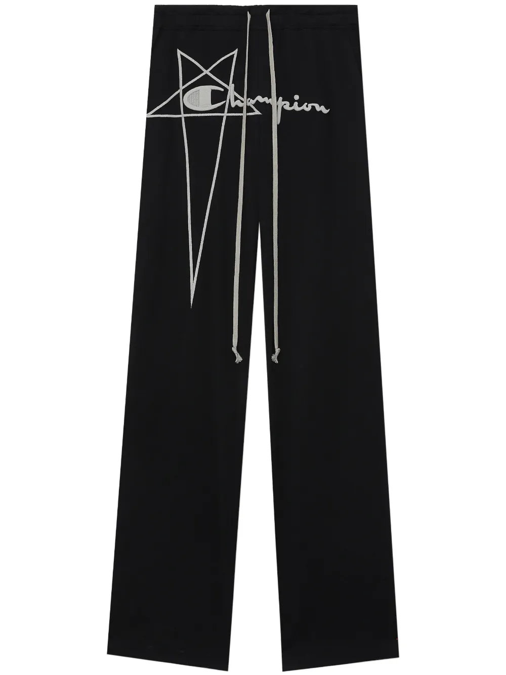 Rick Owens Black Champion Edition Dietrich Lounge Pants In Black