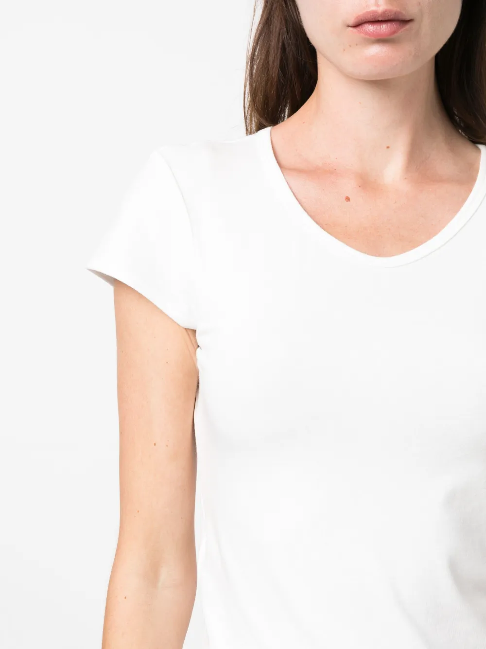 The Row T-shirt met kapmouwen Wit