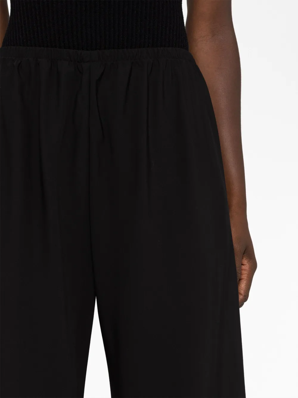 The Row Gala broek met wijde pijpen Zwart