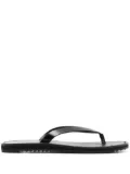 The Row thong-strap leather flip flops - Black