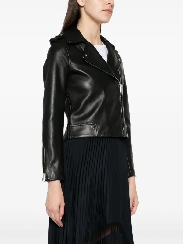 CLAUDIE PIERLOT レザー ライダースジャケット Claudie Pierlot レザー ライダースジャケット | ブラック