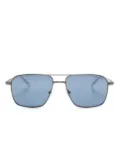 Montblanc double-bridge square-frame sunglasses - Silver