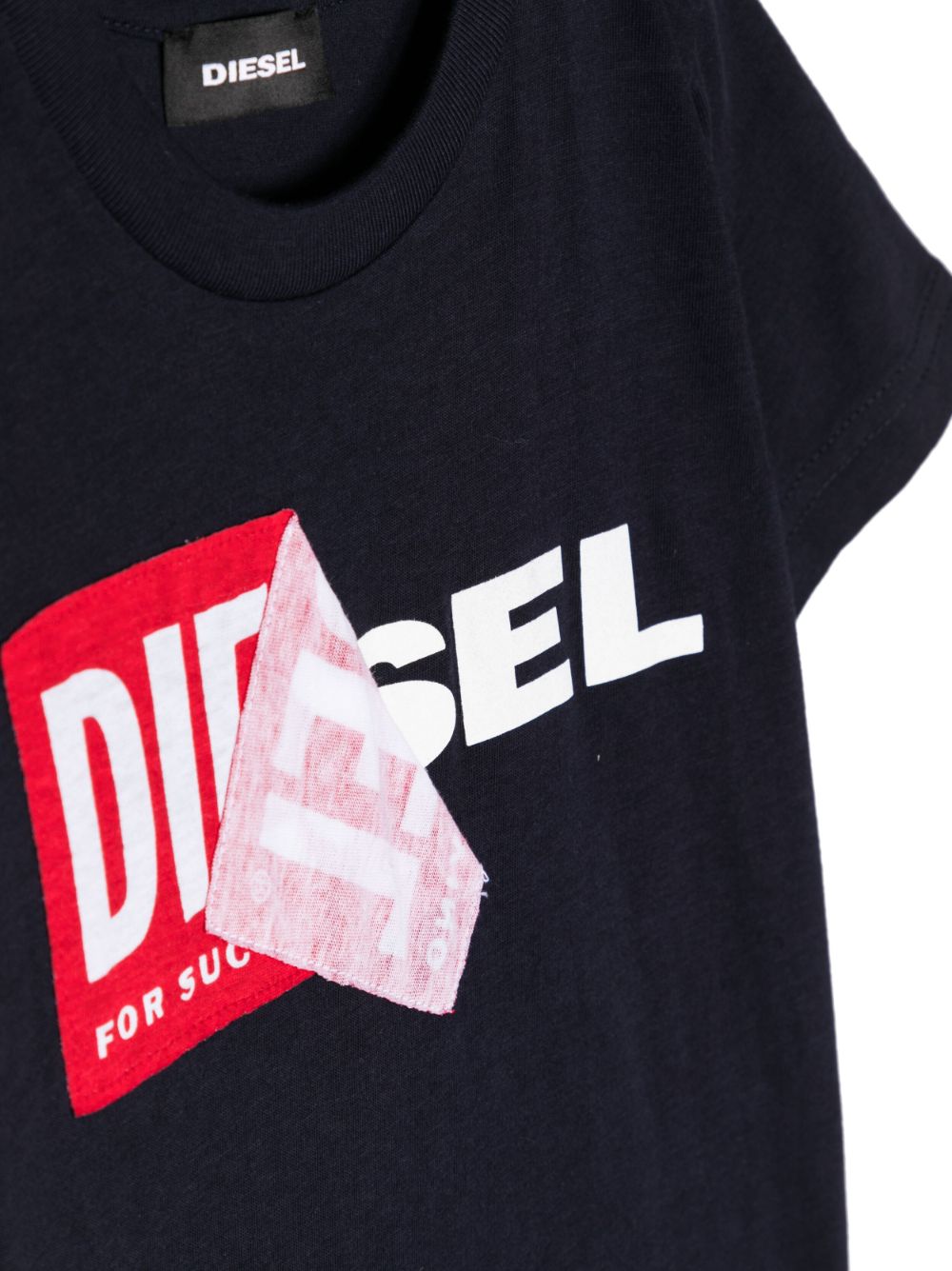 Shop Diesel Logo-print Cotton T-shirt In Black