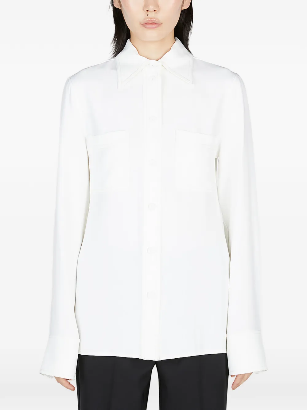 Stella McCartney spread-collar shirt - White