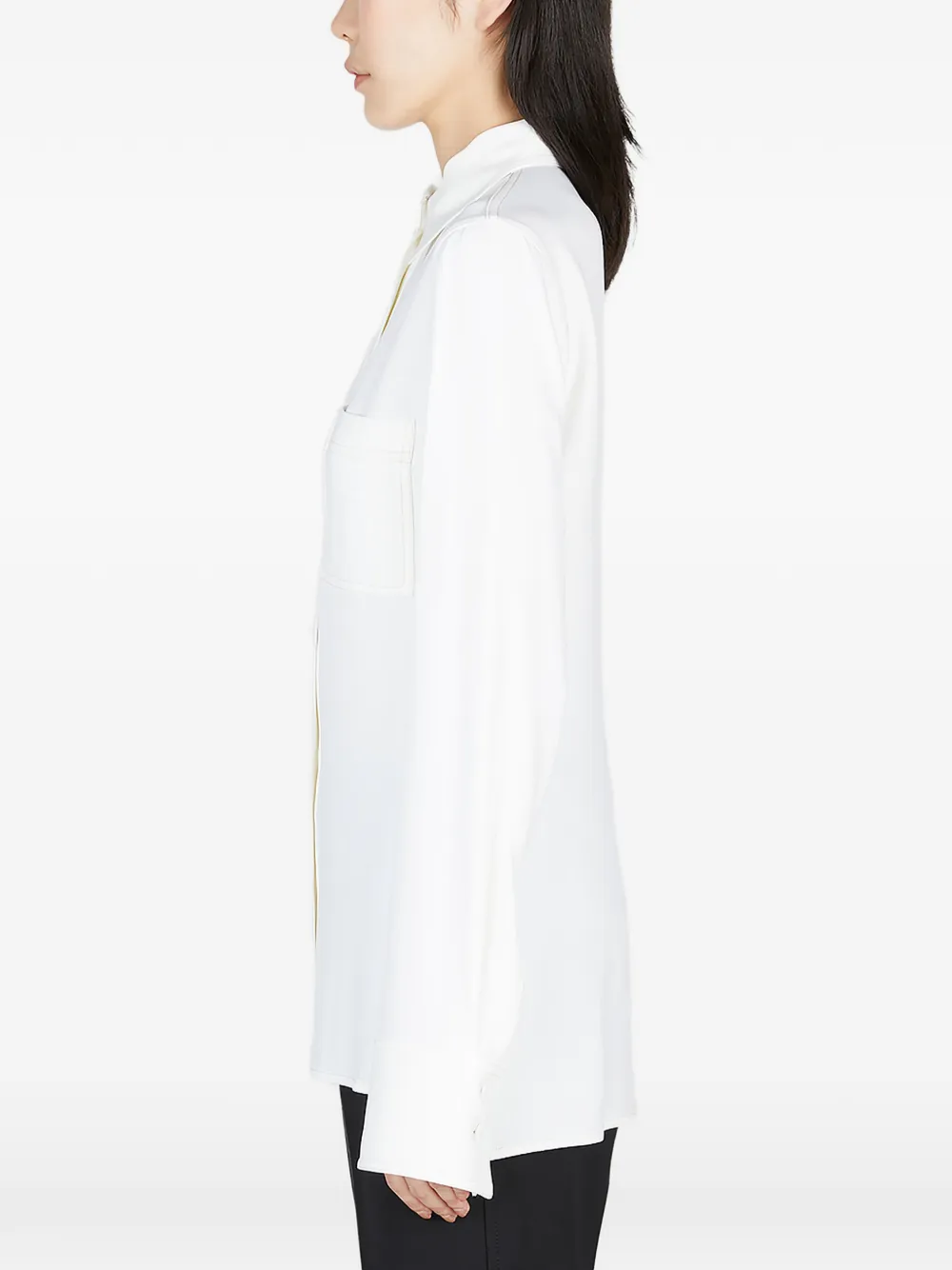 Stella McCartney Blouse met gespreide kraag Wit
