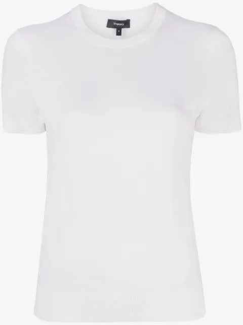 Theory fine-knit wool-blend top