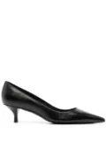 Stuart Weitzman Kitten slip-on leather pumps - Black
