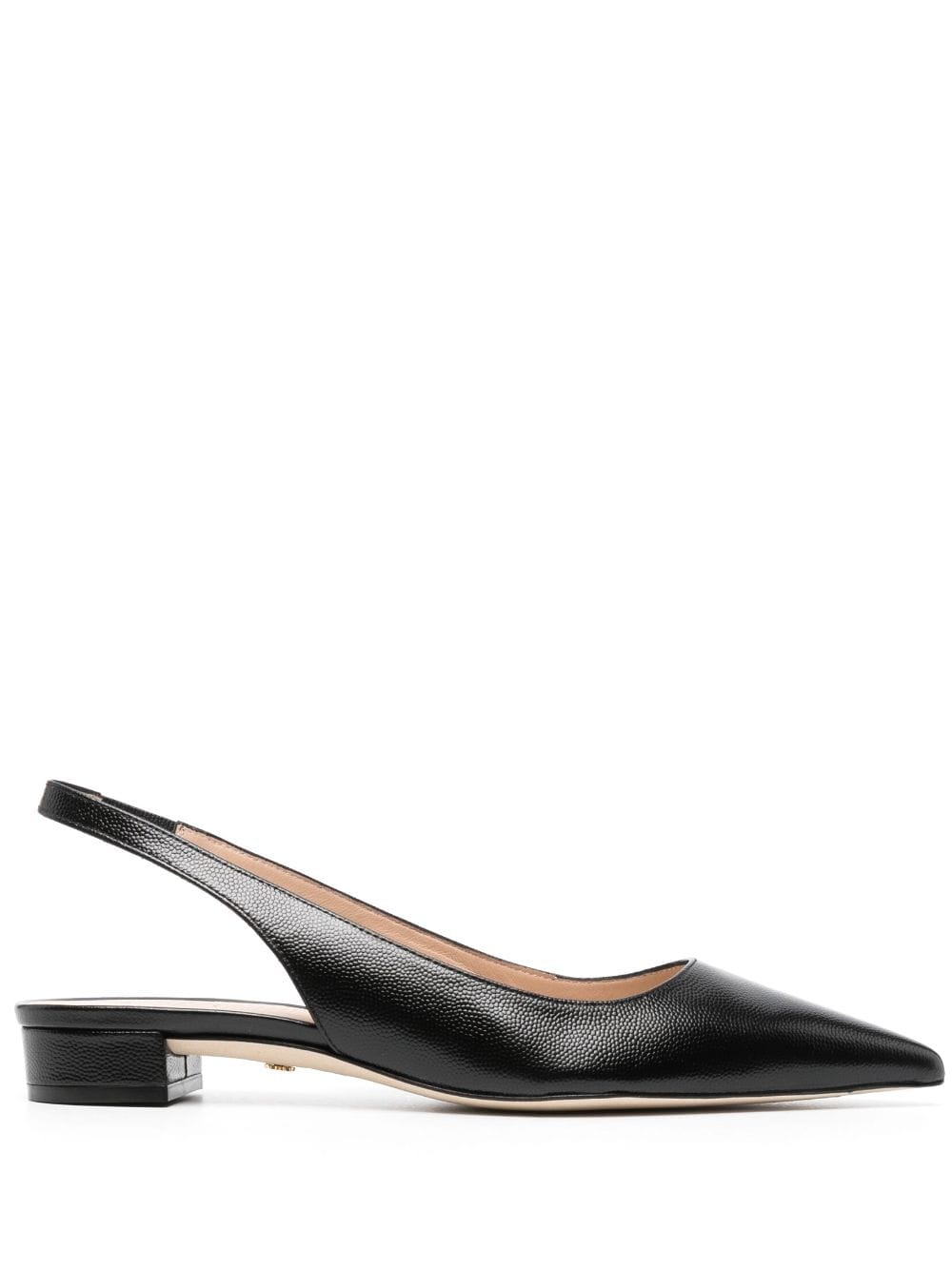 Stuart Weitzman Slingback Flat Leather Pumps - Farfetch