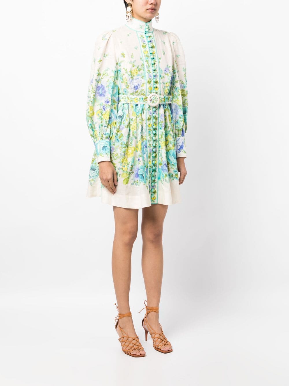 ZIMMERMANN floral-print Buttoned Dress - Farfetch