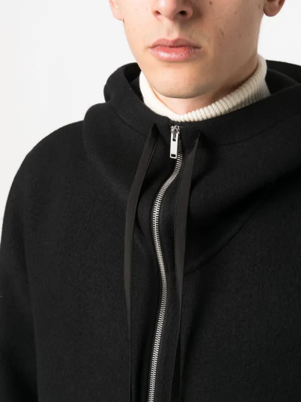 Wool hooded jacket outlet
