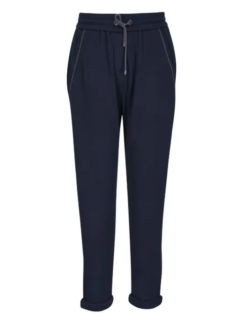 Brunello Cucinelli elasticated straight trousers