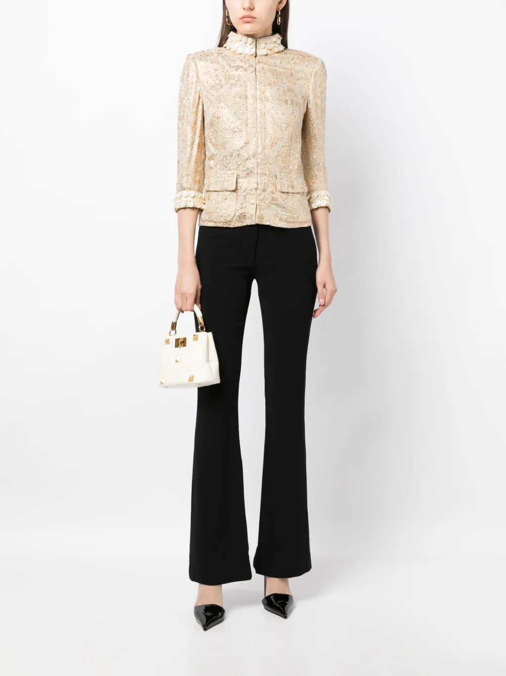 Dolce & Gabbana Pre-Owned 2010s jack met bloemenprint - Goud