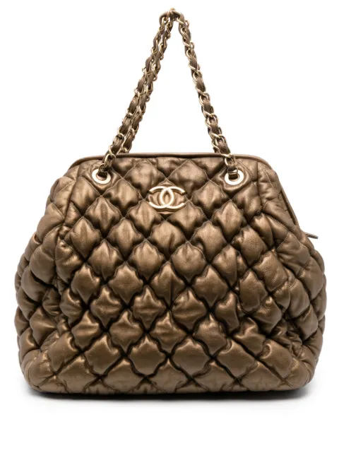 CHANEL 2009-2010 Bolla diamond-quilted tote bag Women