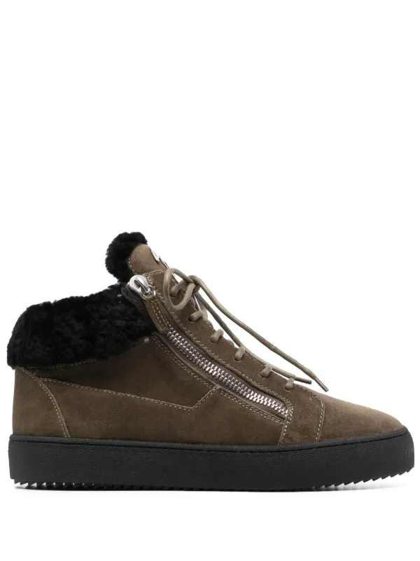 Giuseppe zanotti suede hotsell sneaker