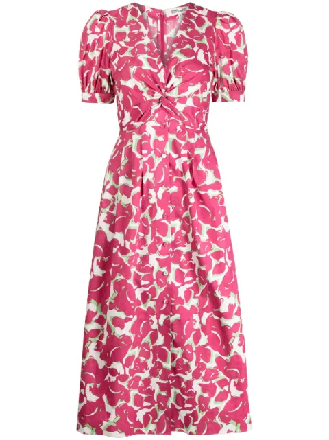 DVF Diane von Furstenberg abstract-print cotton dress