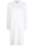 Eileen Fisher long-sleeve linen shirtdress - White