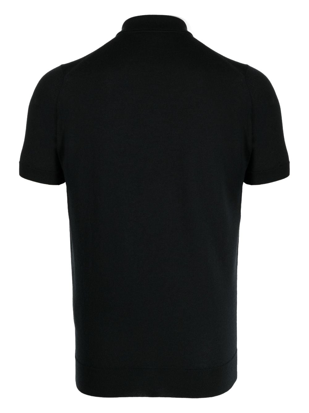 Shop John Smedley Payton Cotton Polo Shirt In Black