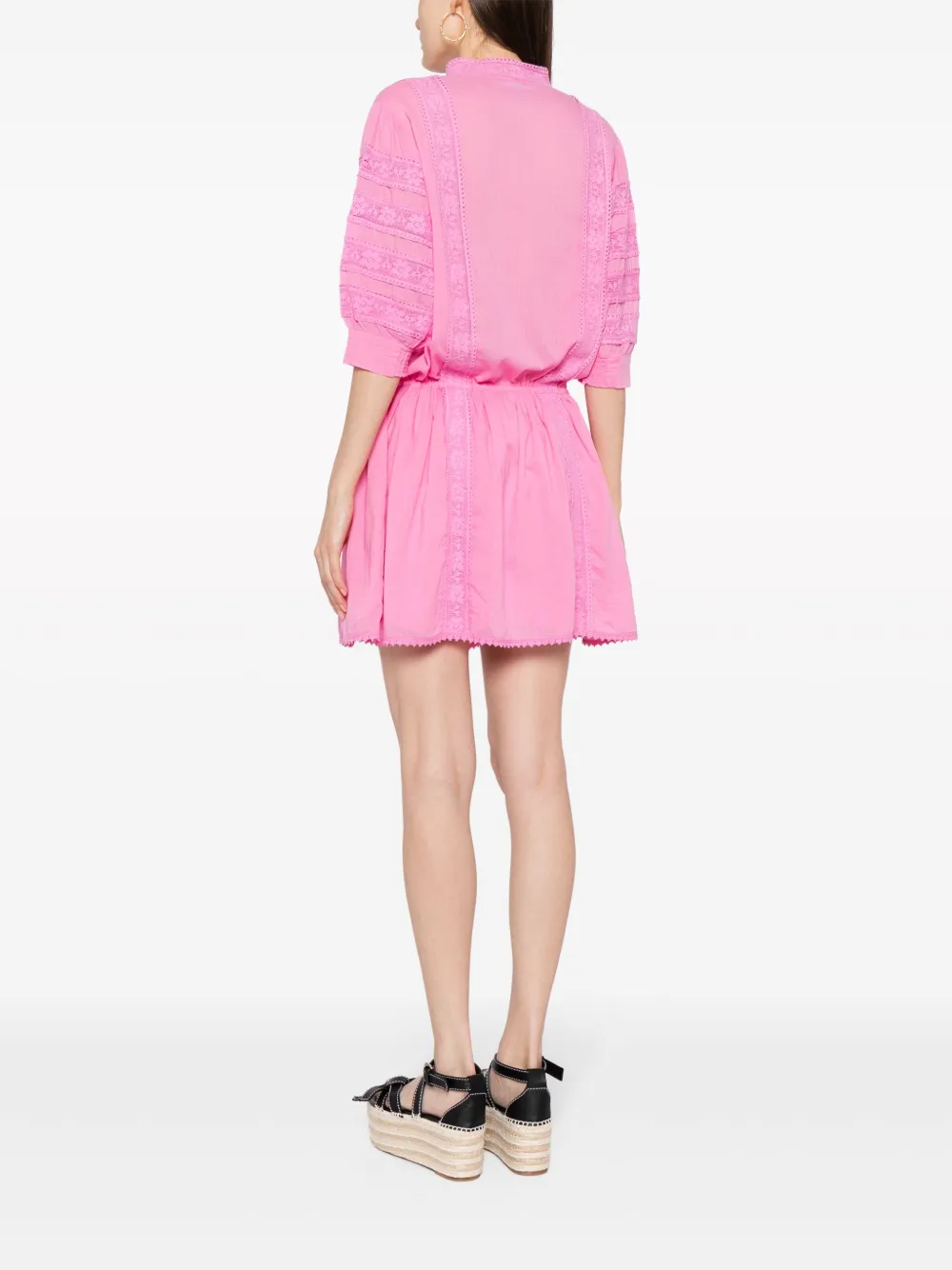 Shop Melissa Odabash Rita Cotton Minidress In Pink